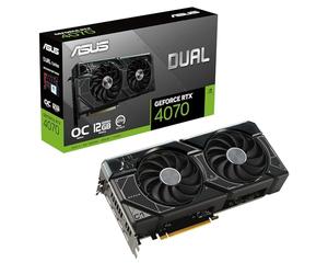 Asus Dual GeForce® RTX 4070 OC Edition 12 Go GDDR6X, IP5X, Technologie Auto-Extreme, Programme de Validation 144 Heures, HDMI 2.1a, DP 1.4a