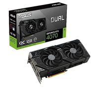 ASUS DUAL GeForce RTX 4070 OC Edition - Carte graphique gaming (12GB GDDR6X, PCIe 4.0, DLSS 3, HDMI 2.1, DisplayPort 1.4a, 2.56 slot, ventilateurs axiaux, technologie 0dB)