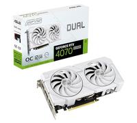 ASUS Dual GeForce RTX™ 4070 Super Evo White OC Edition (PCIe 4.0, 12 Go GDDR6X, DLSS 3, HDMI 2.1a, DisplayPort 1.4a, Design à 2.5 emplacements, Design axial-Tech, Double BIOS)