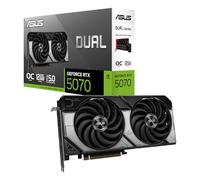 ASUS Dual GeForce RTX 5070 12 Go GDDR7 OC Edition (PCIe 5.0, 12 Go GDDR7, DLSS 4, HDMI 2.1b, DisplayPort 2.1b, Double Ventilateur, Design de Ventilateur de Technologie axiale DUAL-RTX5070-O12G