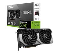 ASUS Dual GeForce RTX 5070 GDDR7 12GB GDDR7 - Carte Graphique (PCIe 5.0, DLSS4, HDMI 2.1b, Display 2.1b, 2.5 Slot, Ventilateurs axiaux, Technologie 0 DB)