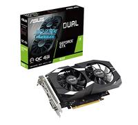 ASUS DUAL NVIDIA GeForce GTX 1650 V2 OC Edition - Carte graphique gaming (4GB GDDR6, HDMI 2.0b, Display Port 1.4a, DVI-D, Anti-Poussière IP5X)