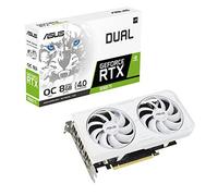 ASUS DUAL NVIDIA GeForce RTX 3060 Ti OC Edition / Blanc - Carte graphique gaming (8GB GDDR6X, PCIe 4.0, HDMI 2.1, DisplayPort 1.4a, 2 x ventilateurs axiaux, deux slots, technologie 0dB)