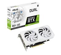 ASUS Dual NVIDIA GeForce RTX 3060TI Carte graphique blanche (PCIe 4.0, 8 Go GDDR6X, HDMI 2.1, DisplayPort 1.4a, double roulement de ventilateur à bille, conception de ventilateur axial-tech, technologie 0dB)
