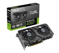 ASUS Dual NVIDIA GeForce RTX 4060 Ti Evo OC Edition - Carte Graphique (8GB GDDR6X, PCIe 4.0, DLSS 3, HDMI 2.1a, DisplayPort 1.4a, Ventilateurs axiaux à Double roulement à Billes, Technologie 0dB)