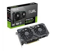 ASUS DUAL NVIDIA GeForce RTX 4060 Ti OC Edition - Carte graphique (16GB GDDR6X, PCIe 4.0, DLSS 3, HDMI 2.1a, DisplayPort 1.4a, 2.5-slot, Ventilateurs axiaux à double roulement à billes, 0dB)