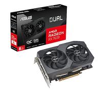 ASUS Dual Radeon™ RX 7600 V2 OC Edition Carte Graphique GDDR6 8 Go (PCIe 4.0, 8 Go GDDR6, HDMI 2.1, DisplayPort 1.4a, 2.5-Slot Design, Axial-Tech Ventilateurs, GPU Tweak III)
