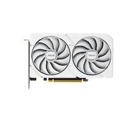 ASUS Dual Radeon RX9060XT 16G GDDR6 White Gaming Carte graphique (AMD Radeon RX9060XT, AMD RDNA 4, design 2,5 slots, double BIOS, PCIe 5.0, 1 x HMDI 2.1b, 2 x DisplayPort 2.1a, Blanc)