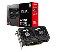 Asus Dual Radeon RX 9060 XT 8GB GDDR6 - Carte Graphique (PCIe 5.0, HDMI 2.1b, DisplayPort 2.1a, 2.5 Slot, Ventilateurs axiaux, Technologie 0dB)