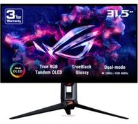 ASUS ROG Swift PG32UCWM, Écran Gaming, 32" 4K 240Hz, OLED, DP 2.1, USB-C | Dual Mode FHD 480Hz, OLED Care Pro, TrueBlack Glossy, Capteur de Proximité Neo, 0.03ms, GaNFET Tech, HDMI 2.1, pour PS5