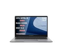 ASUS Expertbook P1, ordinateur portable, ordinateur portable i3-1315U, 16 Go RAM DDR5, 512 Go SSD PCIex 4.0, écran 15.6 FHD, ordinateur portable, ordinateur portable avec empreintes digitales, W11 PRO