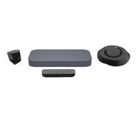 Google Meet GQE20A - Starter Kit - kit de vidéo-conférence (Caméra ePTZ UHD, haut-parleur de téléphone, télécommande sans fil) - gris de fer - avec