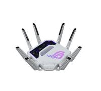 ASUS GT-BE19000AI Routeur de Jeu AI Tri-Band WiFi 7 (802.11be), Bande passante 320 MHz et 4096-QAM, MLO, Deux Ports 10G, AI Game Boost, Réseau de Jeu, Aura RGB, Prise en Charge AiMesh, Guest Network