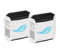 ASUS GT6 Blanc - Pack de 2 - Routeur Gaming Wi-FI 6 tri-Bande AX10000-530m2, WiFi 10Gbps, Port WAN 2.5G, VPN Fusion, accélération des Jeux à Triple Niveau, AiProtection Pro et Instant Guard