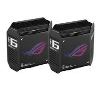 ASUS GT6 Noir - Pack de 2 - Routeur Gaming Wi-FI 6 tri-Bande AX10000-530m2, WiFi 10Gbps, Port WAN 2.5G, VPN Fusion, accélération des Jeux à Triple Niveau, AiProtection Pro et Instant Guard