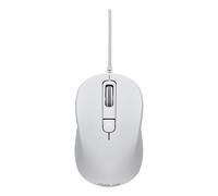 ASUS MU101C Blue Ray Silent - Souris - droitiers et gauchers - optique - 3 boutons - filaire - USB - blanc