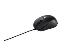 ASUS MU101C Blue Ray Silent - Souris - droitiers et gauchers - optique - 3 boutons - filaire - USB - noir