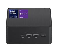 ASUS NUC 14 Pro AI Mini PC, Ultra 7 155H, 64 Go de RAM DDR5, 4 To PCIe SSD, Thunderbolts, HDMI, RJ-45, Wi-Fi 6, Windows 11 Pro, noir, compatible AI/8K/Gaming