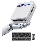 ASUS NUC 15 Pro+ AI Mini PC, Intel Series 2 Core Ultra 5 225H (14C/14T, jusqu'à 4,9 GHz), 16 Go de RAM DDR5, SSD PCIe 1 To, Win 11 Pro, GPU Arc 130T, Thunderbolt 4, WiFi 7, 8K HDR, VESA Mount pour