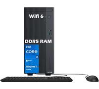 ASUS Ordinateur de bureau V500 Business Tower • Processeur Intel Core i7-13620H 10 cœurs • DDR5 16 Go • SSD 512 Go • Office 365 pour le Web • HDMI + DisplayPort, Wi-Fi 6 • Clavier et souris filaires