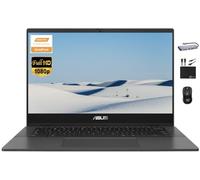 ASUS Ordinateur portable Chromebook 2024, écran FHD de 14 po, processeur MediaTek Kompanio 520 8 cœurs, 4 Go de RAM, 128 Go de stockage (64 Go eMMC + carte 64 Go), webcam, WiFi 6, batterie longue,