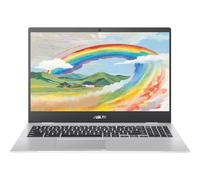 ASUS Ordinateur portable Chromebook CX1, écran LED FHD 15,6" (1920 x 1080), processeur Intel Celeron N4500, 8 Go de RAM, 64 Go eMMC, Chrome OS, argent, TWE 64 Go carte Micro SD