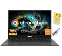 ASUS Ordinateur portable Chromebook fin et léger 14 po FHD pour étudiant, Chrome OS, MediaTek Kompanio 520 8 cœurs, écouteurs NLY, gris (MediaTek Kompanio 520, 4 Go de RAM | 576 Go de stockage)