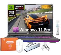 ASUS Ordinateur portable de jeu ROG Strix G16, 16 po QHD+ 240 Hz, Intel 24 cœurs i9 14900HX, GeForce RTX 4060, 64 Go de RAM DDR5, 2 To SSD, KB rétroéclairé, Windows 11 Pro, avec licence Office