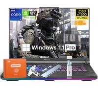 ASUS Ordinateur portable de jeu ROG Strix G16, Intel 24-Core i9-14900HX, GeForce RTX 4060, écran 16" ROG Nebula QHD+ 240 Hz (16:10), 32 Go DDR5, 2 To SSD, Wi-Fi 6E, RVB rétroéclairé, Win11 Pro, avec
