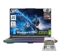 ASUS Ordinateur portable de jeu ROG Strix G16, NVIDIA GeForce RTX 5070 Ti, écran IPS 16:10 165 Hz, AMD Ryzen 9 8940HX (jusqu'à 5,3 GHz), 64 Go de RAM DDR5, 4 To SSD, WiFi 6E, KB rétroéclairé, Win11