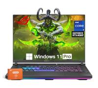 ASUS Ordinateur portable de jeu ROG Strix G16, NVIDIA RTX 4060, Intel i9-14900HX, ROG Nebula 16:10 QHD 240 Hz, WiFi 6E, BT 5.3, 32 Go DDR5, 2 To SSD, Windows 11 Pro, accessoires