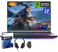 ASUS Ordinateur portable de jeu ROG Strix G16, NVIDIA RTX 5060, Intel i7-14650HX, 16" 1920x1200 FHD+ 165Hz 3ms, WiFi 7, Dolby Atmos, Hires Audio, HD+ Cam, 64 Go DDR5, 4 To SSD, Windows 11 Pro