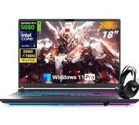 ASUS Ordinateur portable de jeu ROG Strix G18 2025, NVIDIA RTX 5080 16 Go GDDR7, Intel Ultra 9 275HX24-Core, écran 18 po 240 Hz 3 ms 2,5 K, WiFi 7, 64 Go DDR5, 8 To SSD, Win 11 Pro, kit d'accessoires