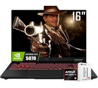 ASUS Ordinateur portable de jeu TUF A16 16" FHD+ 165Hz RTX 5070, AMD Ryzen 9 270 (>i9-12900, jusqu'à 5,2 GHz), 40 Go de RAM DDR5, SSD PCIe 4.0 de 1 To, clavier rétroéclairé RVB, Thunderblot 4, Win11