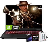 ASUS Ordinateur portable de jeu TUF A16 16" FHD+ 165Hz RTX 5070, AMD Ryzen 9 270 (>i9-12900, jusqu'à 5,2 GHz), 32 Go de RAM DDR5, SSD PCIe 4.0 de 1 To, clavier rétroéclairé RVB, Thunderblot 4, Win11