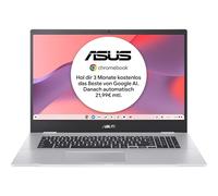 ASUS Ordinateur Portable d'entrée de Gamme Chromebook CX17 | Écran HD+ Mat 17,3" | Intel Celeron | 4 Go de RAM | SSD 64 Go | Graphiques UHD | Chrome OS | Clavier QWERTZ | Argent |