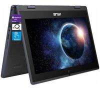 ASUS Ordinateur portable éducatif 2 en 1 à écran tactile HD de 11,6", processeur Intel Celeron N100, 4 Go de RAM 128 Go SSD, Wi-Fi 6, Bluetooth 5.1, résistant aux déversements, revêtement anti-reflets