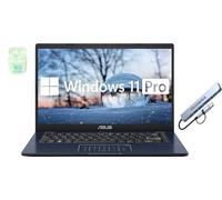 ASUS Ordinateur portable FHD 14" 4 cœurs Intel Pentium, Windows 11 Pro avec Microsoft Office Lifetime Suite, 4 Go de RAM 832 Go de stockage (SSD 512 Go + station d'accueil 256 Go + 64 Go eMMC),