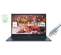 ASUS Ordinateur portable FHD Vivobook de 14", 40 Go de RAM 1,5 To de stockage (SSD 1 To + station d'accueil 512 Go), Intel Core i3 6 cœurs, Windows 11 Pro avec Microsoft Office Home & Business,