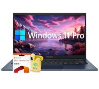 ASUS Ordinateur portable professionnel FHD Vivobook de 14 po, Intel Core i3 6 cœurs, 24 Go de RAM 1 To SSD, Windows 11 Pro avec Microsoft Office Lifetime Suite, Wi-Fi 6E, obturateur de confidentialité
