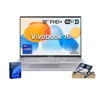 ASUS Ordinateur portable Vivobook 16, 16 po FHD, Intel Core i9-13900H, 16 | Bouclier de webcam physique, clavier rétroéclairé et pavé numérique, Windows 11 Pro, argent, avec refroidisseur PCO pour un