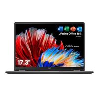 ASUS Ordinateur portable Vivobook 17 avec Microsoft 365 à vie pour Web • 24 Go de RAM, 1 To de stockage • Intel puissant 6 cœurs • Full HD, 512 Go SSD et 512 Go externe, HDMI • Windows 11 Pro sans