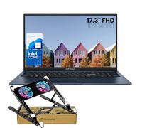 ASUS Ordinateur portable Vivobook 17, écran FHD de 17,3", Intel Core i3, 36 Go de RAM, PCle SSD de 1 To, webcam, Wi-Fi, Bluetooth, HDMI, Windows 11 Home, bleu silencieux, avec refroidisseur pour