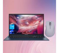 ASUS Ordinateur portable Vivobook 17 professionnel, écran FHD de 17,3", processeur Core i3-1215U de 12e génération, RAM 8 Go, SSD 512 Go, clavier rétroéclairé, HDMI, webcam, Wi-Fi, Windows 11 Pro,
