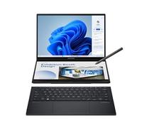 ASUS Ordinateur portable Zenbook Duo, double écran tactile OLED 3K 120 Hz, certifié Intel Evo, Core Ultra 9 285H, Intel Arc, 32 Go de RAM, 1 To SSD, Windows 11, gris encrier
