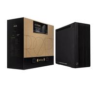 ASUS PA602 Walnut Wood Edition Modern Black - Boîtier PC E-ATX avec Panneau en Verre trempé (Compatible avec GPU jusqu'à 450mm, Ventilateurs de 200mm et 140mm présintallés)
