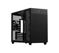 Asus Prime AP201 Black MicroATX Tempered Glass Edition Supports Graphics Cards up to 338mm, 360mm Coolers, & Standard ATX PSUs, Tool-Free Side Panels, Tempered Glass Side & Front Panel USB Type-C