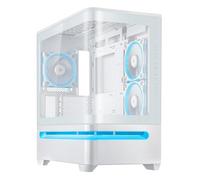 Boitier PC PRIME AP202 mini tour blanc ARGB avec panneau latéral et avant verre trempé
