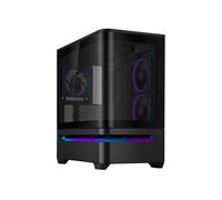 ASUS Prime AP202 TG ARGB Noir ¿ Boîtier PC mATX Compact ¿ Verre trempé incurvé ¿ 3 ventilateurs ARGB ¿ Compatible GPU 420¿mm ¿ Aura Sync ¿ USB-C 20 Gbit/s ¿ Refroidissement optimisé
