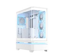 ASUS Prime AP304 Boîtier de Jeu en Verre trempé ARGB ATX Blanc 4 Ventilateurs ARGB